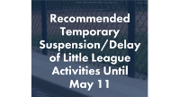 Little League Suspension/Delay of Season